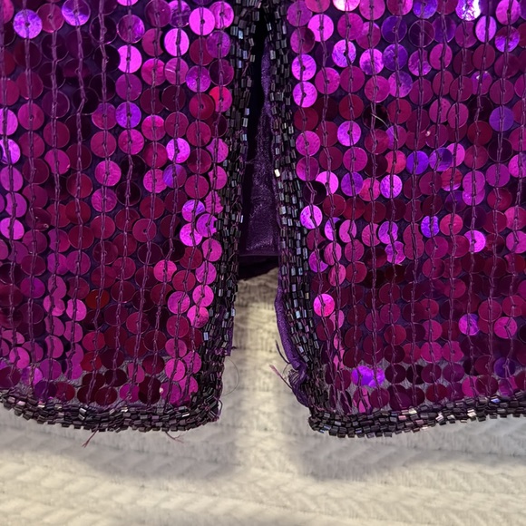 La divina dress purple shimmer sequined dress brand new with tags - Picture 8 of 12